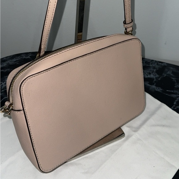 Michael Kors Handbag Jet Set Powder Pink Leather Crossbody Bag AUTHENTIC - Picture 6 of 9